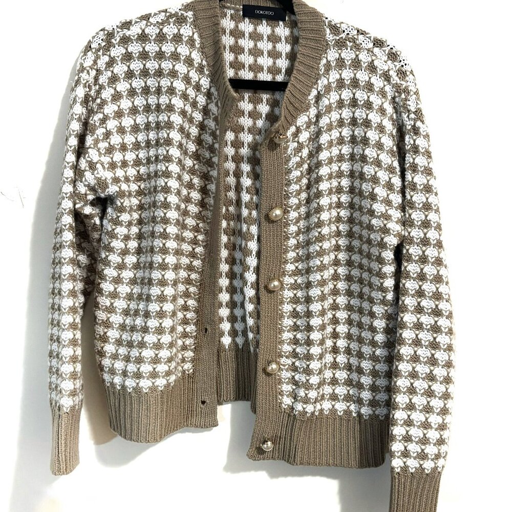 4for20!! Women's woven cardigan size M